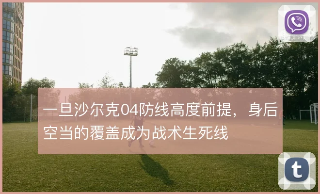 一旦沙尔克04防线高度前提，身后空当的覆盖成为战术生死线